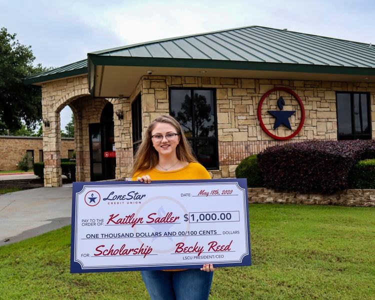 Kaitlyn - Good Scholarship Check